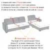 Tampas de cadeira Tampa de sofá à prova d'água 1/2/3/4 do mar mobiliário de capa de escorregamento alto em forma de estiramento para crianças animais de estimação