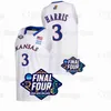 GLA 2022 Final Four 4 4 Kansas Jayhawks Jersey de basquete NCAA College Ochai Agbaji David McCormack Wilson Harris Braun Lightfoot Remy Martin Zach