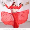 Sahne Giyim Seksi Bayanlar Cosplay Belly Dans Kostüm Set Arap Karnaval Festival Kıyafetleri Üst Omuz Süsleme Etek Kafası Peçe