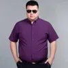 Men's Casual Shirts High Quality Men Plus Size Shirt 9xl 10xl 12xl 14xl Summer Short Sleeve Business Big Fashion Work Dress Merry 70 68