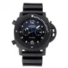 Zegarek designerski zegarki dla męskich mechanicznych czarnych gumowych sportowych zegarków automatyczny