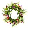 Dekorative Blumen Eukalyptus Kranz Ormament Girlande Dekor Home Office Garten Party Hochzeit Bogen Haustür Wand Fenster