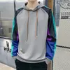 Sweat à capuche pour hommes, mode printemps et automne, sweat-shirt léger Hip Hop, vêtements Slim Fit pour jeunes