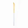 Ensembles de vaisselle Ensemble de couverts blanc et or Vaisselle en acier inoxydable Cuisine Cuillère Fourchette Couteau 4Pcs Dîner Couverts complets