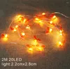 Christmas Decorations 100pcs 2M Santa Claus Tree LED String Light Garland Snowflakes Decoration For Home Fairy Year Decor