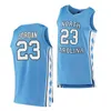 Gla A3740 Maglia personalizzata NCAA North Carolina 23 Michael Blue Heritage Road Anthony Harris Armando Bacot Leaky Black Vince Carter R.J. Davis Charlie