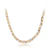 Collana Orecchini Set Gioielli di lusso in acciaio inossidabile 316L Multicolor Twist Weaving Snake Bone Chain Choker Collane Bracciale per le donne