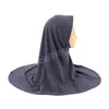 Ramadan islamique enfants une pièce Hijabs Eid filles musulmanes prière Turban châles chapeaux Simple enfants couleur unie foulard