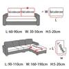 Stuhlbezüge Elastischer Sofa-Sitzkissenbezug für Wohnzimmer-Case Chaise Lounge Einfarbiger Couh Strentch-Schonbezug 1/2/3/4-Sitzer