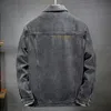 Mens jaquetas moda jeans jeans da primavera outono casual vintage casaco lavado streetwear solto e tamanho de marca roupas masculinas 6xl 7xl 220930