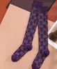 Tasarımcı Kadınlar Erkek Çorap Lüks Mektup G Sock Moda Kıdemli Sokaklar Konforlu Diz Bacak Çorap Top Çoraplar