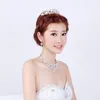 Necklace Earrings Set Crystal Simulated Pearls Tiaras And Crowns Eardrop Jewelry Bridal Bride Wedding Party Decoration