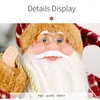 Kerstdecoraties Holiday Feestjaar Portable Perfect Decoration Festival Present Ornament Santa Claus Doll Figurine