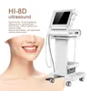 Equipo de belleza multifuncional 8D Hifu Ultrasonido enfocado de alta intensidad Cuidado de la piel Estiramiento facial Antienvejecimiento Cuello Máquina de eliminación de arrugas Contorno corporal