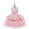 Vestidos de menina elegante para meninas princesa renda tutudress formatatura noite para festa de festa vestido vestidos vestidos