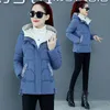 Women's Trench Coats 2022 Women Winter Jacket Fashion Warm Overcoat Female Down Cotton Coat Korean M-XXXLLarge Size Hooded Parka B1364