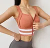 Yoga Outfit Cloud Hide Soutien-Gorge De Sport Femmes Zipper Débardeur Push Up Sous-Vêtements Fitness Bras Athlétique Courir Gilet Gym Shirt Sport Sportswear