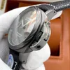 Montres Paneraiss pour hommes montre de luxe mécanique miroir saphir automatique 47mm 13mm bracelet de montre en cuir de vache importé marque Italie montres-bracelets de sport Th43
