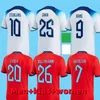S-4XL 2022 Dünya Kupası İngiltere Futbol Jersey Kane Rashford Mead Grealish Sterling Sancho Mount Foden Saka 22 23 Çocuk Kiti Erkekler Milli Takım Spor Futbol Gömlek