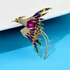 Juvelrybroches 2022 Ny ankomst emalj F￤rgglada f￥gelbroscher Rhinestone Animal Pin Fashion H￶gkvalitativ smycken