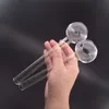 10 pièces tuyau de brûleur à mazout en verre de grande taille 8 pouces 50mm tuyaux à fumer boule de tabac huiles d'herbes ongles grand tube tuyau en verre pour Bong d'eau