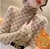 Женские свитера для дизайнерского винтажного принца с длинным рукавом сгущенной