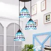 Lampy wiszące Morze Śródziemne Led Iron Glass Modern Light