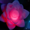 Luzes noturnas lotus forma lâmpada sem fio Decoração LED romântica para quarto quarto bar home 7 alteração de cor Nightlight