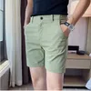 Koreanische Mode Shorts Herren Casual Baumwolle Arbeit Shorts Streetwear Reine Farbe Sommer Shorts Komfort Dünne Kühle Hosen Männer