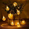 Lichterketten, 2,2 m, 20 LEDs, Kugeln, Lichterkette, batteriebetrieben, LED-Girlanden, Urlaubslampe, Party, Terrasse, Garten, Weihnachtsdekoration, Fee