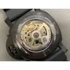 Reloj de diseñador Super Large Men S Mechanical Curved Coated Glass 47mm 16mm Correa de cuero de primera capa HGWW