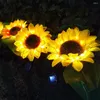 Zonne -licht Outdoor Garden Led Lantern Residential Villas Sunflower Decoratieve lampen Simulatie Patio 8led