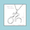 Pendant Necklaces Stainless Steel Punk Bike Pendant Necklace For Men Women Body Building Bicycle Sports Jewelry Nice Gifts Co Bdehome Dhxau