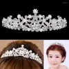 Necklace Earrings Set Crystal Simulated Pearls Tiaras And Crowns Eardrop Jewelry Bridal Bride Wedding Party Decoration