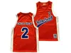 GLA A3740 Cambridge Jersey #3 как Mike Knights Movie Basketball Jerseys White Red Stiched Number Number Jersey