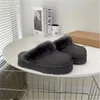 kadın Avustralya disquette klasik terlik slaytlar Tam Kürk kış kar Sıcak Çizmeler Kar Botu moda platformu Terlik sandalet Us4-12 sıcak