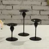 Candle Holders Set Of 3Pcs Matte Black Stand For Living Room Dinning Heavy And Sturdy Table Decoration Stable Base