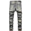 Дизайнерские мужские джинсы в походные брюки разорванные хип -хоп High Street Brand Brand Pantalones Vaqueros para hombre Мотоциклевая вышивка.