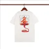 2023 Designer T-shirt för män Sommar T-shirts för damer för par Tryck Kortärmade T-shirts Streetwear Vit Graffitimönster Asiatisk storlek S-XXL #6401 T-shirts