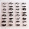 5D 25mm Mink Lashes 3D كورش رموش طويلة طويلة الكاملة الكثافة مصنوعة يدويًا مزيفًا يدويًا 8992165