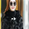 Women's Fur Winter Mink Pieces Coat Luxury Nature Real Overcoats