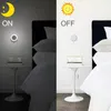 Veilleuses rondes à LED avec capteur de mouvement, contrôle de l'UE, lampe à économie d'énergie, rétro-éclairage pour enfants, chambre à coucher, placard, cuisine, toilettes, escaliers