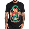 Camisetas masculinas Satanás anime harajuku impressão camarada unissex de tamanho curto de tamanho curto de t-shirt primavera verão verão