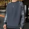 Felpa casual stile giapponese uomo primavera autunno motivo mimetico patchwork camicie a maniche lunghe uomo abbigliamento streetwear hip-hop