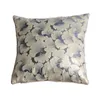 Pillow Cover Chinese Classic Style Jacquard Yarn-dyed Ginkgo Leaf For Sofa Bedroom Home Decoration Case