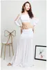 Stage Wear Adult Female Belly Dance Practice Suit Off-shoulder Top Mesh Swing Skirt Oriental Performance Costume For Women E22197