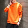 Männer Sweatshirt Mode Herbst Tops Langarm Shirts High Street Einfarbig Hoodie