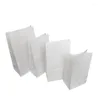 Gift Wrap 50/100 Pieces White Kraft Paper Bag Packaging Cookies Rice Food Storage Fruit Baking Takeaway Cake Soybeans