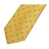 Nœuds papillons arrivées hommes 6cm cravate mode or pour hommes costume d'affaires cou de travail de haute qualité décontracté cravate formelle boîte-cadeau