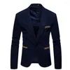 Men's Suits Men's Blazer Stylish Mens Fashion Blazers Velvet Coat Slim Formal Suit Business Jacket Corduroy Tops Weeding Work Homme